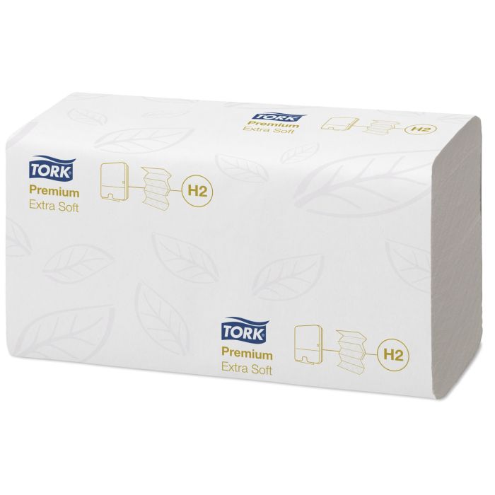 Towel Tork Xpress Premium white extra soft H2 - 210x340cm - 2100 sheets - Cellulose