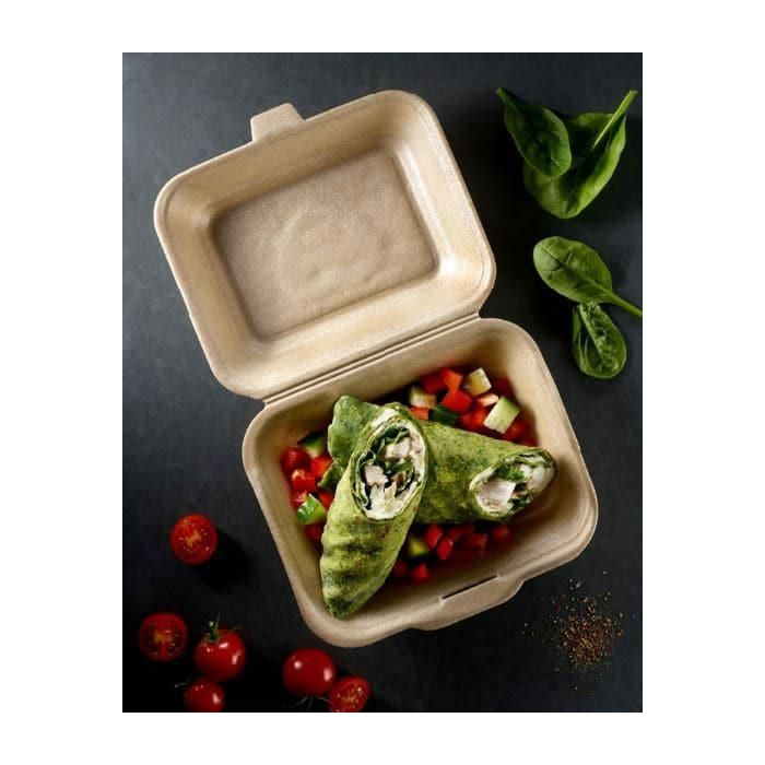 MENUBOX EPP Infinity HP2 hamburger podwójny op.360szt. (k/1) brązowy, w pełni recyklingowalny