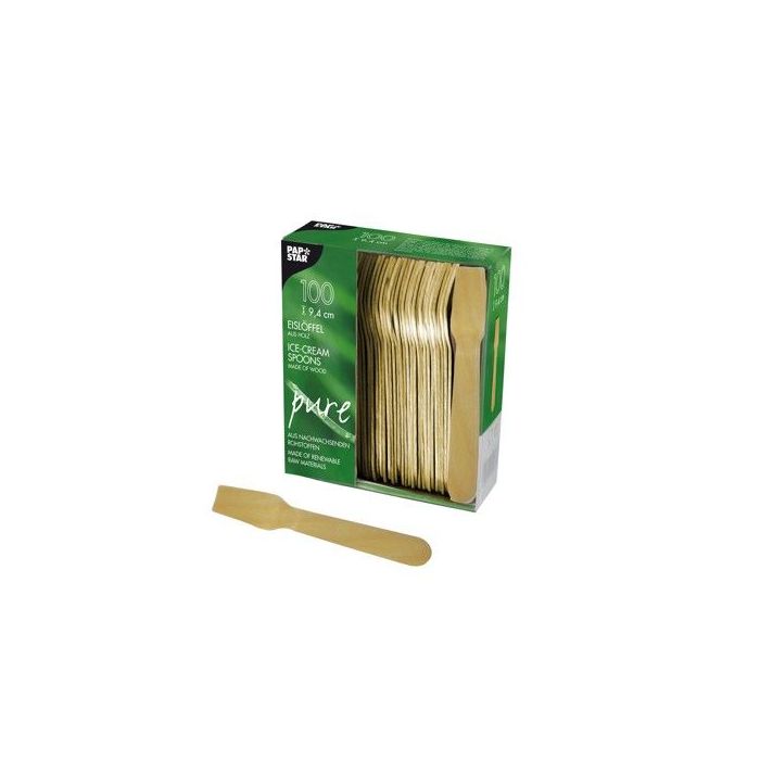 Ice cream shovels wooden 9,4cm pack 100pcs