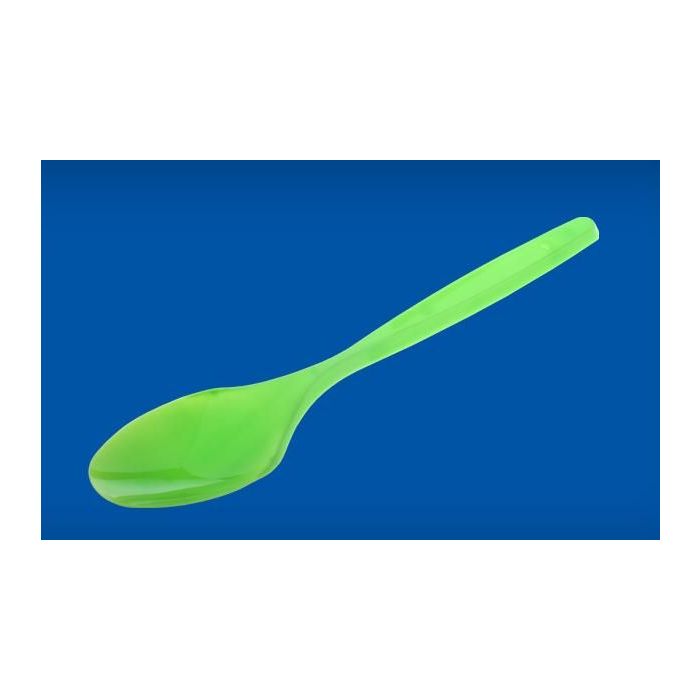 Spoon BICOLOR green, price per pack of 20 pcs