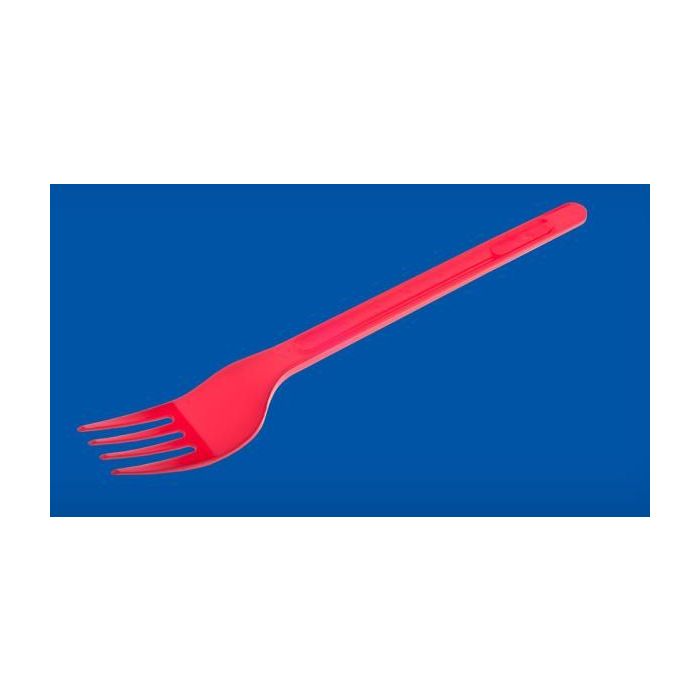 Widelec COLOR czerwony, cena za opakowanie 20szt