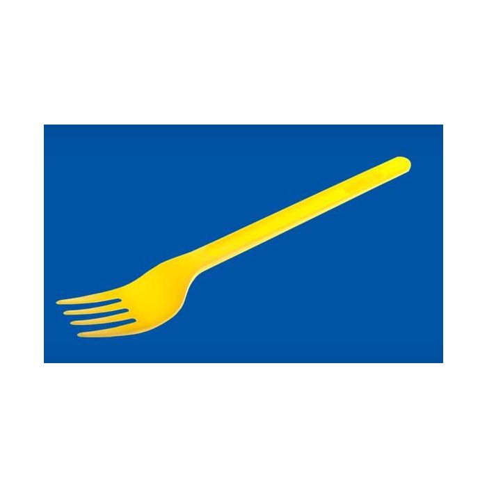 Fork COLOR yellow, price per package 20pcs