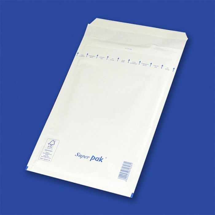 Bubble Lined Self-Seal Enveloper OFFICE PRODUCTS, HK, B12, 120x215mm/140x225mm, 10pcs, white