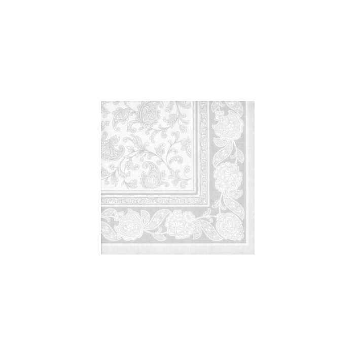Serwetki PAPSTAR Royal Collection ORNAMENTS 40x40 biały opakowanie 50szt