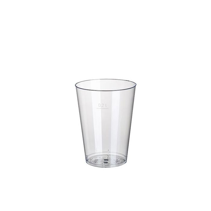 Cups PS 0,2l crystal clear, pack of 50pcs