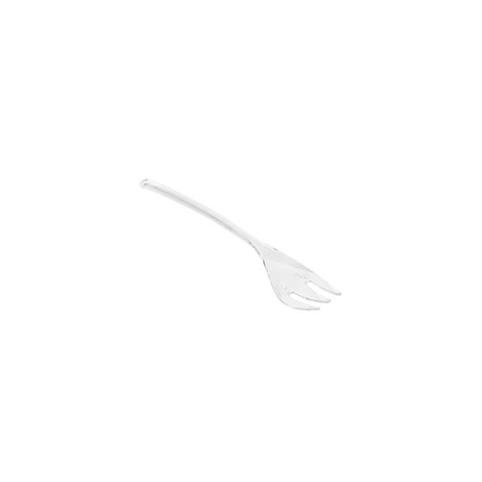 FINGERFOOD mini fork 100mm op.200pcs (k/20) PS transparent, REUSABLE