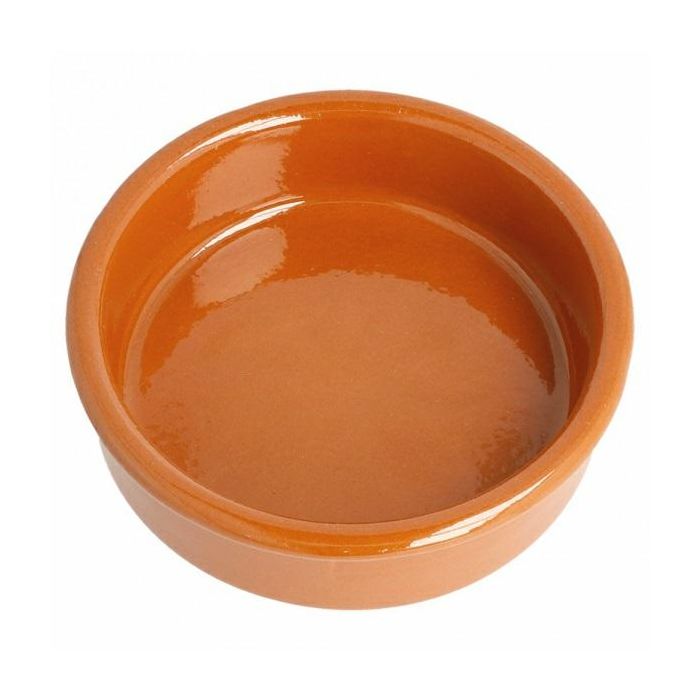 Clay mini round bowl 150ml, diameter 10,5xh.2,5cm, terracotta