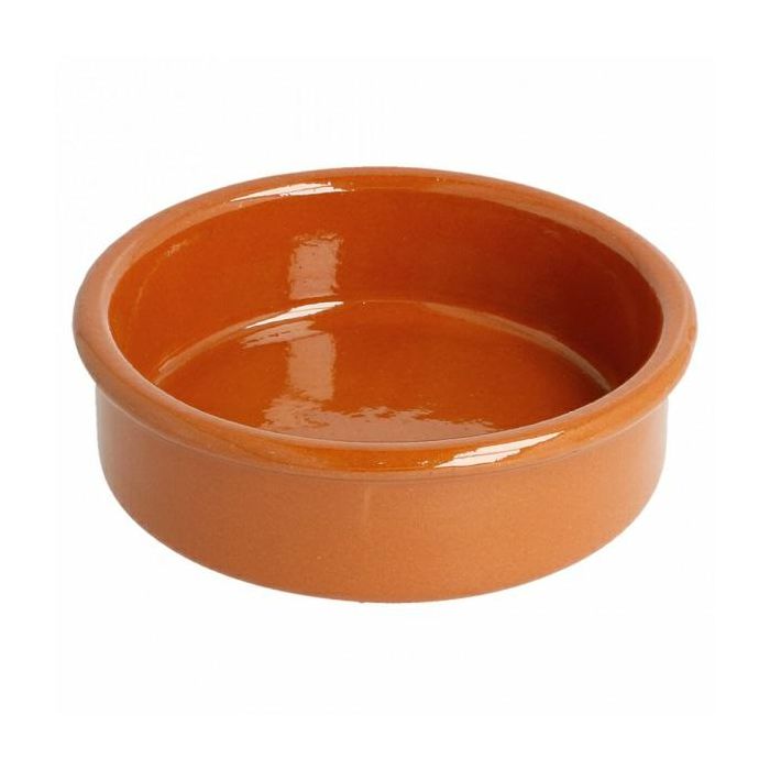Clay mini round bowl 150ml, diameter 10,5xh.2,5cm, terracotta