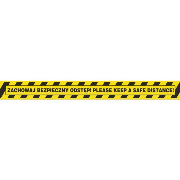 Warning tape OFFICE PRODUCTS Solve nt, keep safe distance, 50mm, 50m, 1 pc.
