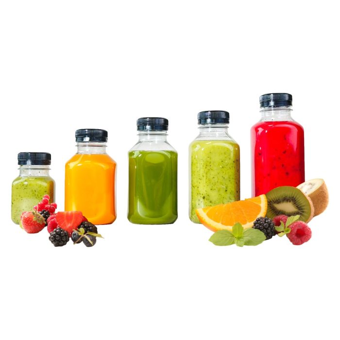 rPET square bottle 330ml BK330 op.144pcs. TnP
