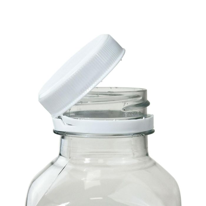 Cap fi.38 fixed white op.100pcs. (k/30) for PET bottles, TnP