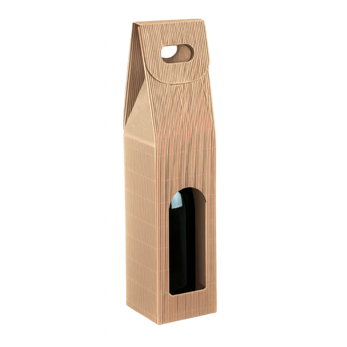 Kraft wine box 9x9x38.5cm (k/100) for 1 bottle