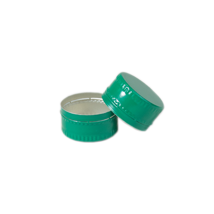 Metal cap MCA 28x15 jar/bottle, green (k/5800)