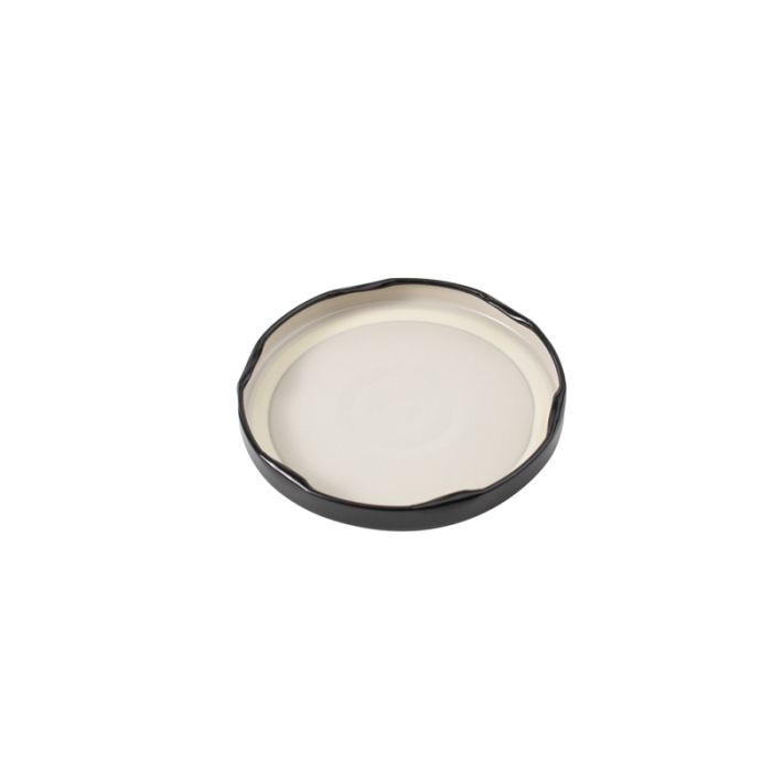 Metal nut fi82 jar, black with click 40pcs. (k/720)