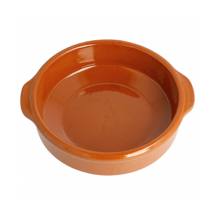Clay round bowl diameter 15xh.4.5 cm terracotta