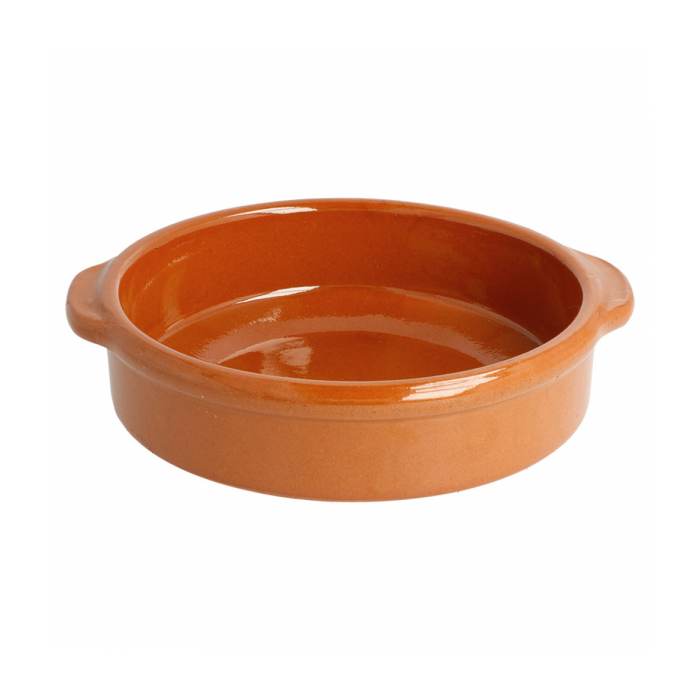 Clay round bowl diameter 15xh.4.5 cm terracotta