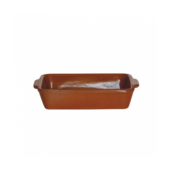 Gliniane naczynie prostokątne 18x13,2x4cm terracotta