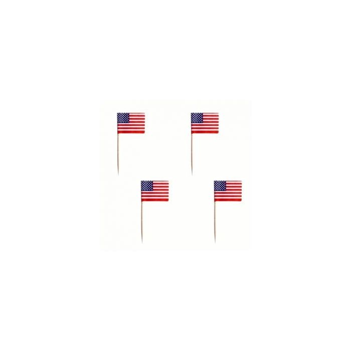 Banquet toothpicks PARTY 8cm flag of America pack of 500pcs