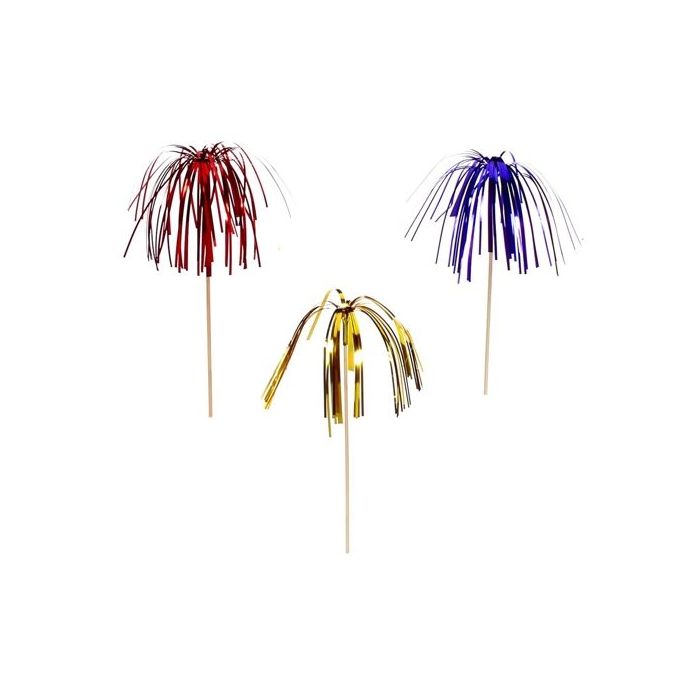 Banquet toothpicks FIREWORKS 15,5 cm flag pack 100pcs