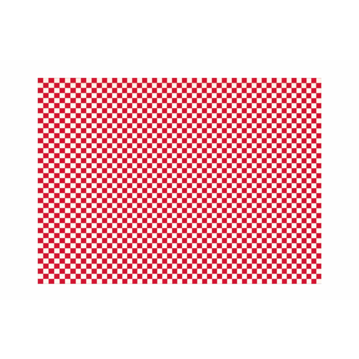 Wrapping paper, grid pattern, 28x34cm, pack of 1000 sheets, greaseproof (k/4) PFAS Free