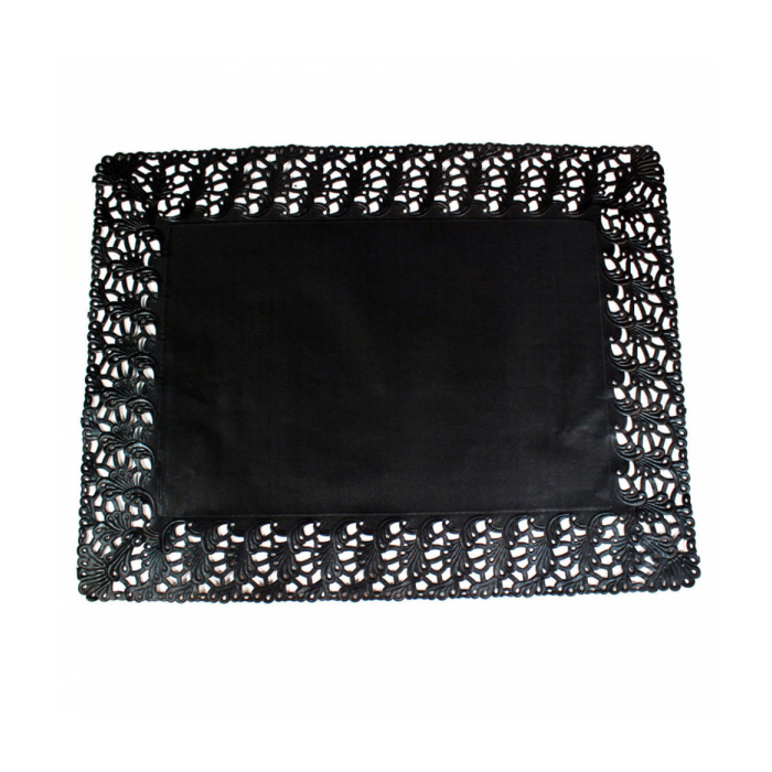 Decorative table napkin black 40x30 cm