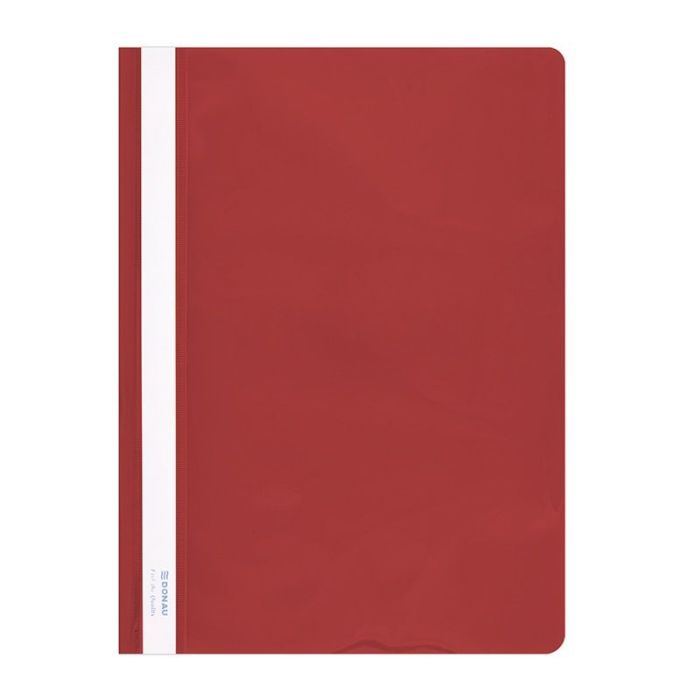 Report File DONAU, PVC, A4, hard, 150/160 micron, red