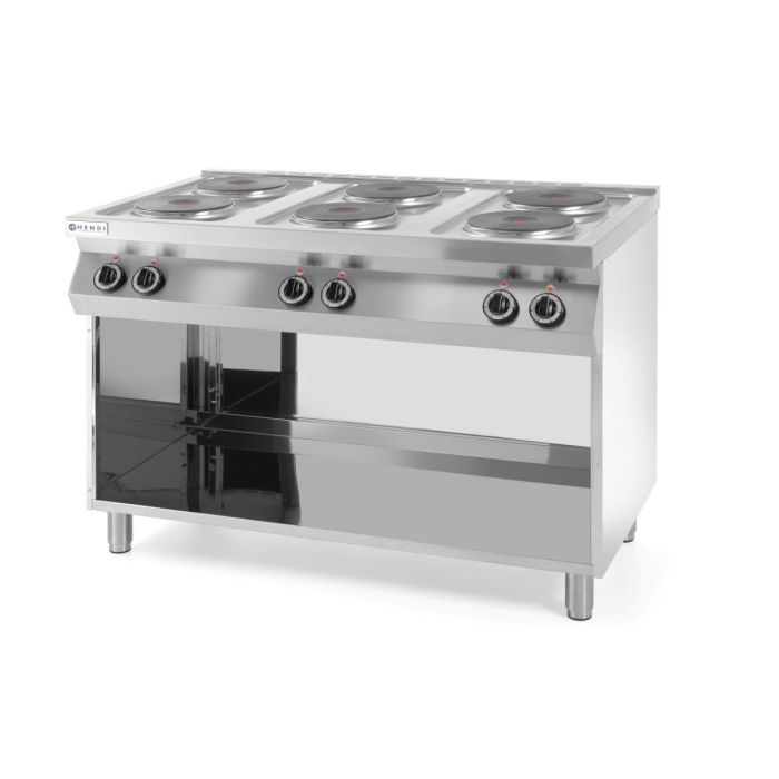 Kuchnia elektryczna 6-płytowa Kitchen Line na podstawie otwartej - kod 226230