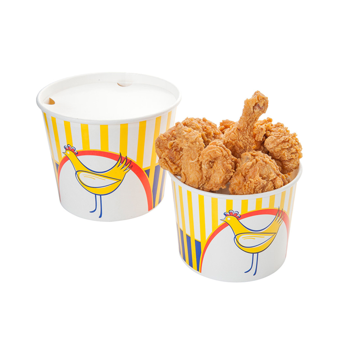 Paper Bowl 5100ml (40pcs) (k/6) with print + lid