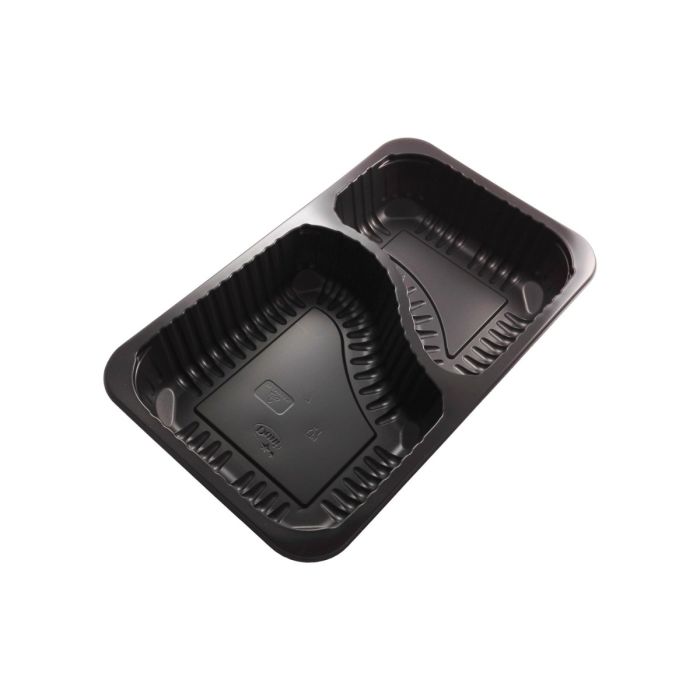 DUNI pojemnik Baseline 1/4 GN op.384szt 260x158x43mm czarny, 2-dzielny