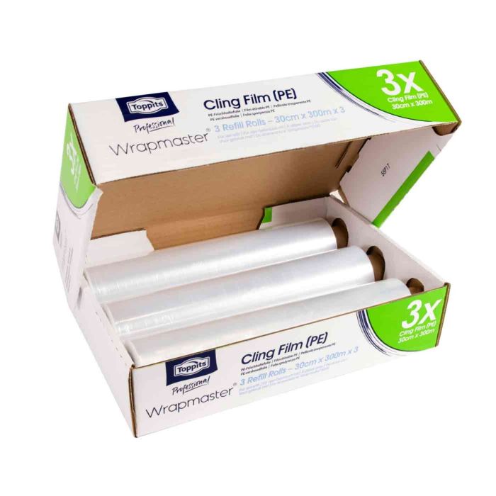 Wrapmaster® 3000 PE Cling Film 300 mm × 300 m (Carton of 3 Rolls)