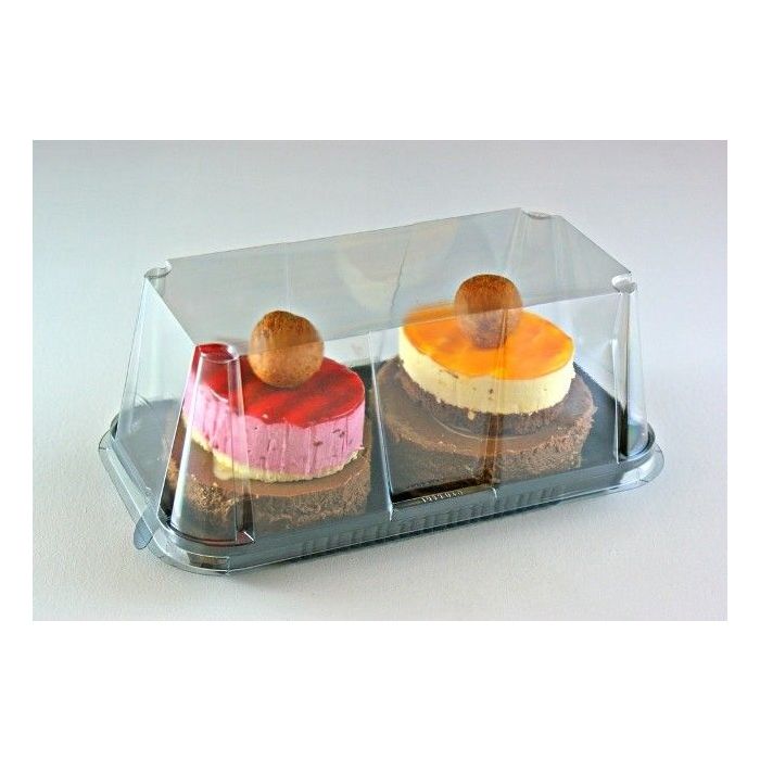 COVER for confectionery container 237x132xh.60 transparent, 390 pieces