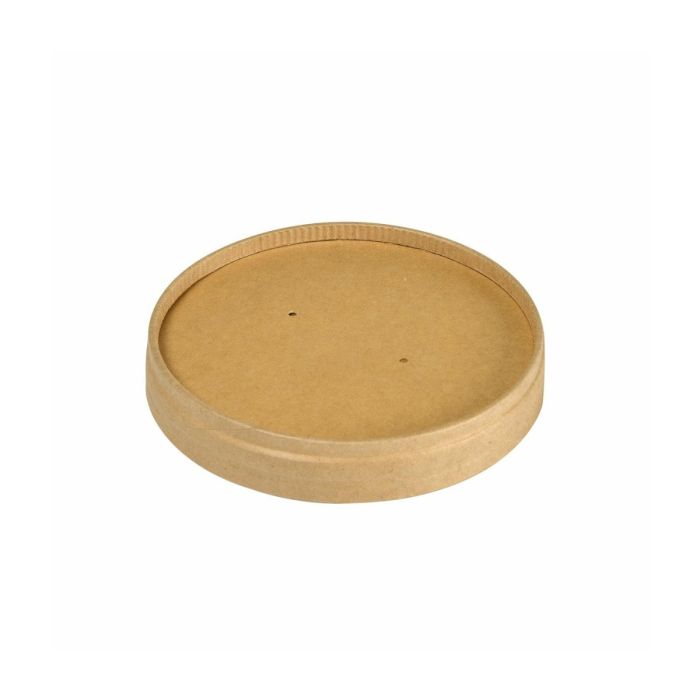 Duni PAP/PLA KRAFT lid fol paper bowl 360ml a.25pcs.
