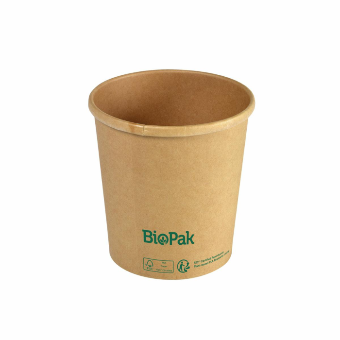 PAP zupa fi.97mm Kraft 480ml pojemnik op.25szt. (k/16) Duni BioPak