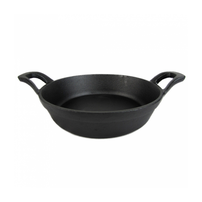 Cast iron mini round pot fi.18x4,1 cm (k/8)