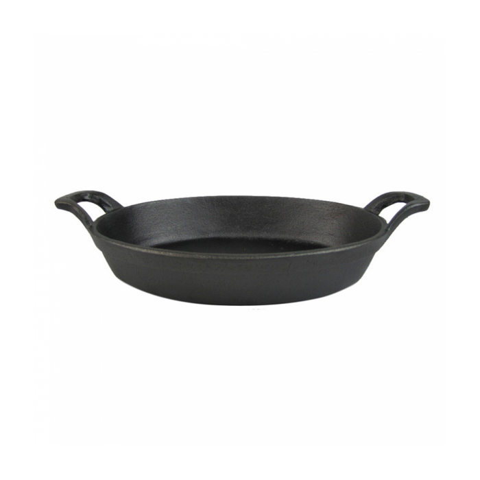 Żeliwne mini naczynie owalne 21,6x15,6x4,1