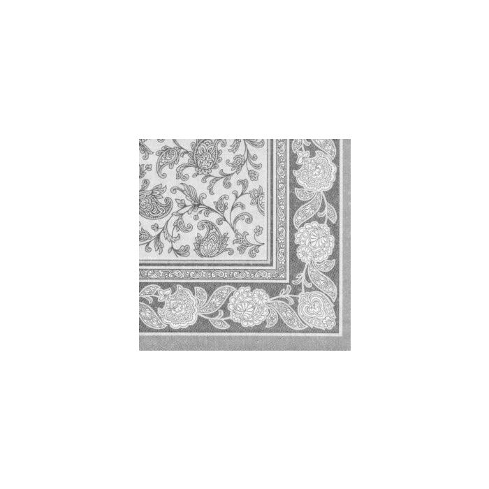 Serwetki PAPSTAR Royal Collection ORNAMENTS 40x40 szary opakowanie 50szt
