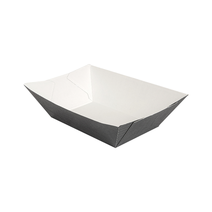 Black tray 480ml 10x6,2x4,8cm pack of 200 (box/9) THEPACK®