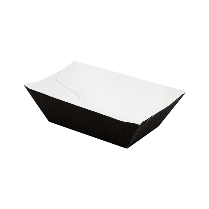 Black tray 240ml 8,5x5x4cm pack of 200 (box/9) THEPACK®