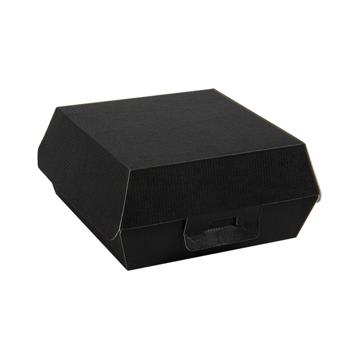 HAMBURGER BOX BLACK LARGE pack of 50 142x137x61mm (box/10)