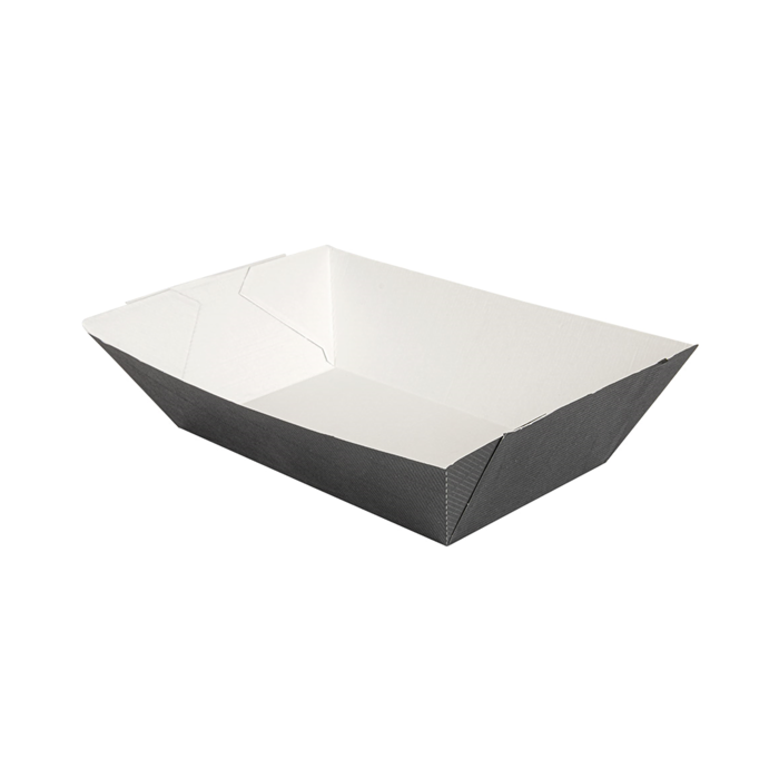 Tacka czarna 2400ml 17x9,7x6,3cm op.100szt. (k/6) THEPACK