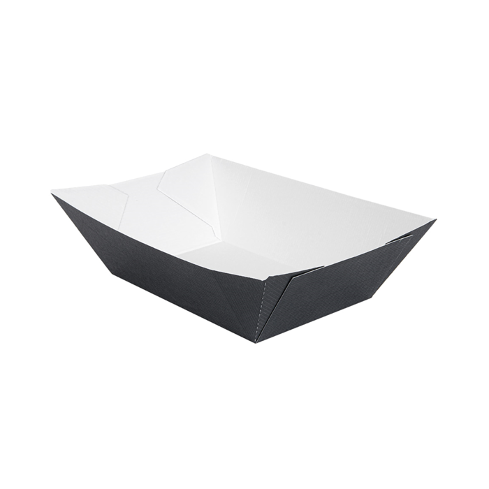 Tacka czarna 1440ml 13,5x8,5x6,2cm op.150szt. (k/4) THEPACK®