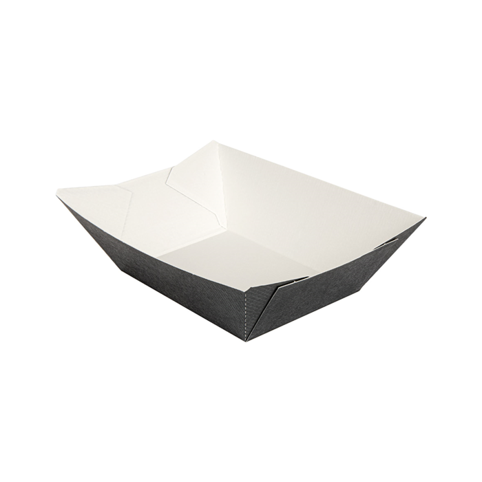 Black tray 960ml 10,6x7,2x5,2cm pack of 200 (box/6) THEPACK®
