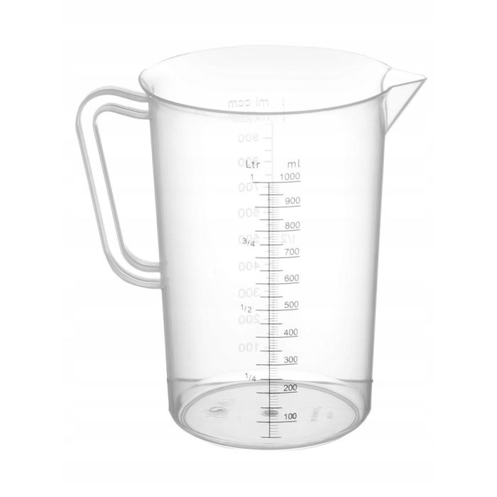 Polypropylene measuring cup with graduation scale 1,0 l - code 567203
