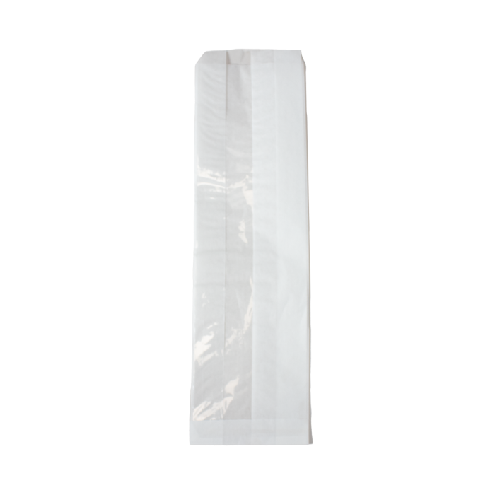 Torba biała z okienkiem 350x100x60+90PPmm, gramatura: 31+9PEg/m2, op.1000szt