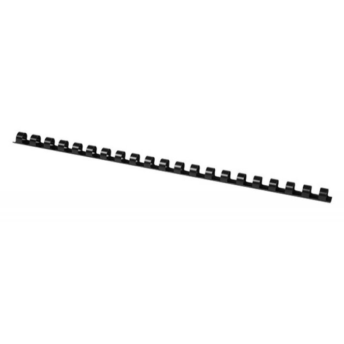 Binding combs OFFICE PRODUCTS, A4, 10mm (65 sheets), 100 pcs., black