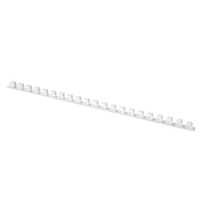 Binding combs OFFICE PRODUCTS, A4, 14mm (115 sheets), 100 pcs., white