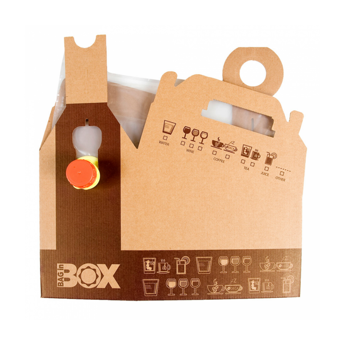 BAG IN BOX 5L 160oz for transporting beverages, 25pcs.