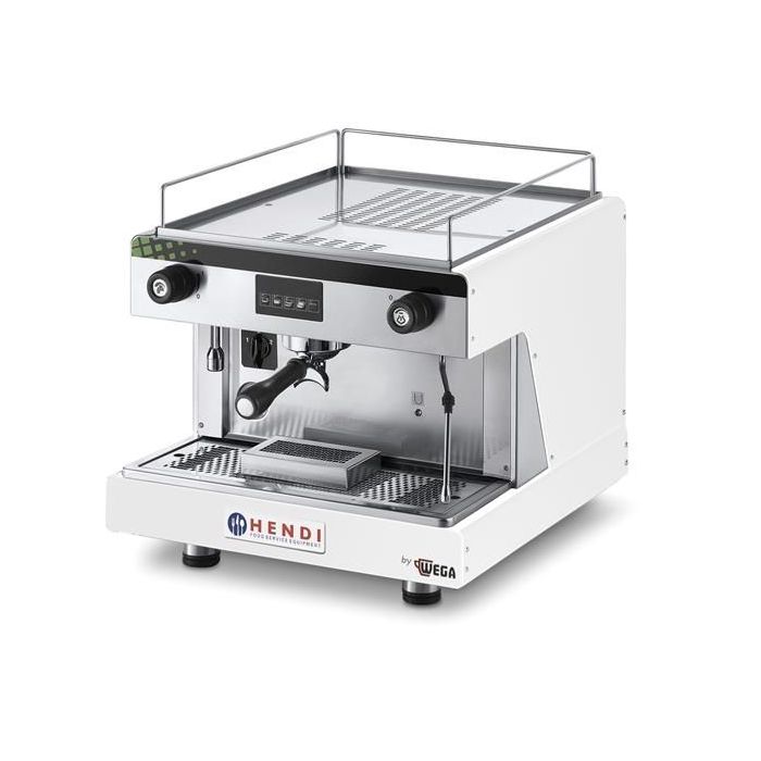 Ekspres do kawy kolbowy HENDI Top Line by Wega 1 grupowy - biały - kod 208915