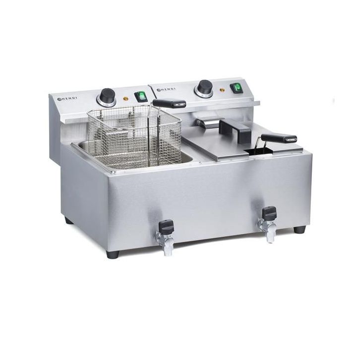 Frytownica MASTERCOOK z kranem spustowym - 2 x 8 l  - kod 209301