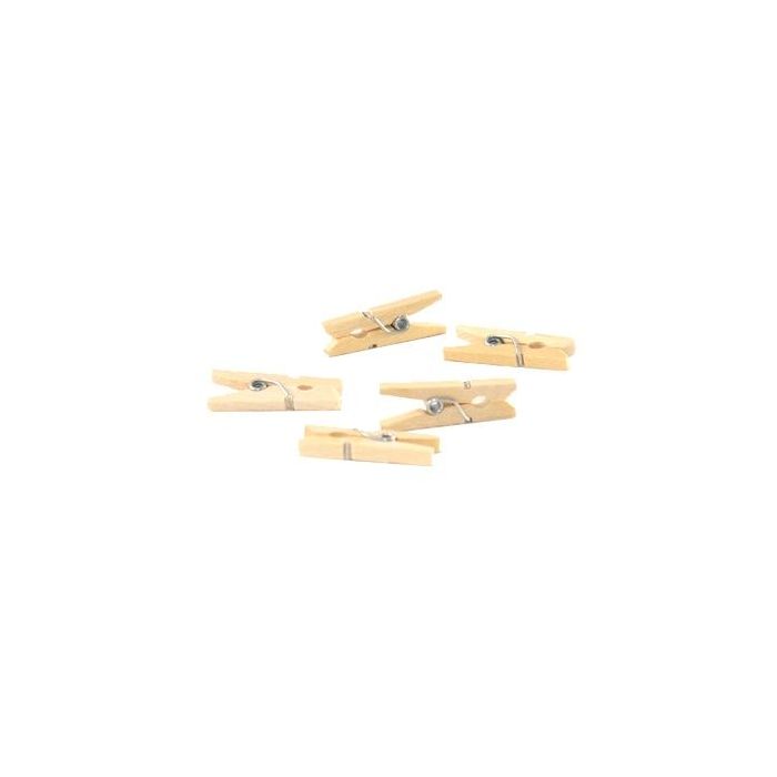FINGERFOOD Mini wooden clips 25mm, 100 pieces